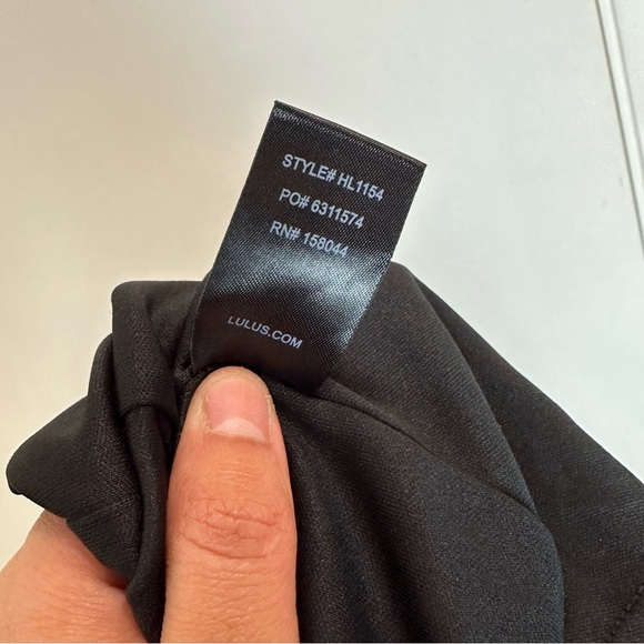 LULU’S Limo Ride Black Lace Bodycon Midi Dress Size XL EUC - Picture 10 of 12